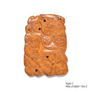 Fireworks Stone Hand Carved Pendant Five Styles Sold Per Piece