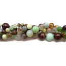 Green Brown Chrysoprase Smooth Round Beads 6mm 8mm 10mm 12mm 15.5" Strand