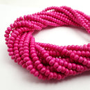 red yellow pink howlite turquoise smooth rondelle beads 