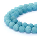 blue sponge quartz matte round