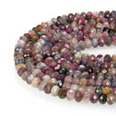chinese tourmaline faceted rondelle beads