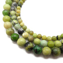 Light Green Chrysoprase Smooth Round Beads 4mm 6mm 8mm 10mm 15.5" Strand