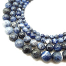 Sodalite Faceted Round Beads 6mm 8mm 10mm 12mm 15.5" Strand