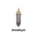 Pendulum Pendant Clear Quartz/Aventurine/Amethyst/Lapis/Tiger Eye Sold Per Piece