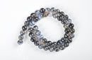black white dragon veagate smooth round beads