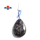 indigo gabbro pendant teardrop or irregular shape