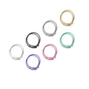 Large Pair Hoop Earrings Gold Gray Silver Black Pink Purple Green 3 Inches 80mm