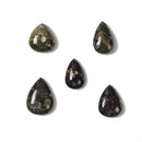 Flower Obasidian Flat Back Teardrop Pendant Size 20x30-25x35mm Sold per Piece