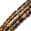 indian ocean agate smooth round beads