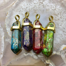 sea sediment jasper pendulum pendant healing point colors