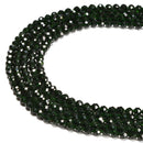 Green Sandstone Faceted Round Beads Size 2mm 3mm 4mm 15.5'' Strand