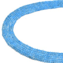 blue dyed jade smooth round beads
