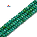 Green Howlite Turquoise Smooth Rondelle Beads Size 3x5mm 6x10mm 15.5'' Strand
