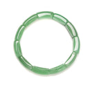 Green Aventurine Double Drill Rectangle Beads Bracelet Size 11x18mm Length 7.5"