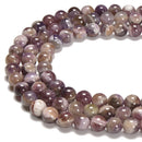 Natural Teeth Chevron Amethyst Smooth Round Beads Size 8mm 15.5'' Strand