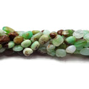 Natural Chrysoprase Smooth Pebble Nugget Beads 5-8mm 15.5" Strand