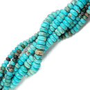 light blue sea sediment jasper smooth rondelle beads