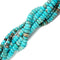 light blue sea sediment jasper smooth rondelle beads
