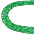 emerald green dyed jade smooth round beads