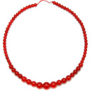 Dyed Jade Graduated Smooth Round Beads 6-14mm Length 18'' Strand
