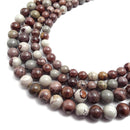 chohua coffee bean jasper smooth round beads