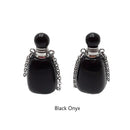 natural stone essential oil necklace perfumesmooth bottle silver chain
