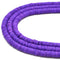 Purple Lava Rock Stone Heishi Rondelle Discs Beads Size 2x4mm 2x6mm 2x8mm 15.5" Strand