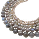 natural labradorite smooth round beads
