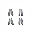 Dark Blue Sea Sediment Jasper Pyrite Inclusions Pendant Earrings Sold Per Pair