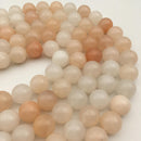 pink aventurine smooth round beads