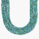 Natural Blue Turquoise Smooth Round Beads Size 2mm 3mm 15.5'' Strand