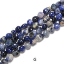 Gemstone Pebble Nugget Beads Approx 8x10mm 15.5'' Strand Carnelian, Aventurine, Jade, Moonstone, Eagle Eye, Sodalite, Garnet