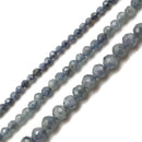 Natural Sapphire Faceted Round Beads 2mm 2.5mm 3mm 4mm 15.5" Strand