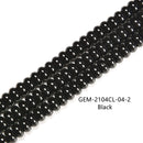 Red/Black/Green/White Glass Crystal Smooth Rondelle Beads 5x8mm 15.5'' Strand