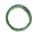 Green Aventurine Double Drill Elastic Bracelet Size Approx 11x15mm Length 7.5"
