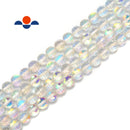 rainbow clear ab k crystal glass faceted round beads