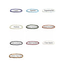 Natural Gemstone Faceted Round Beaded Elastic Bracelet 2mm 3mm 4mm 7.5'' Length