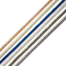 Crystal Glass Smooth Tube Shape Beads Size 2x5mm 15" Strand