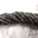 natural labradorite Heishi Rondelle Discs beads