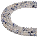 Natural Dumortierite In Quartz Smooth Round Beads 4mm 5mm 15.5'' Strand