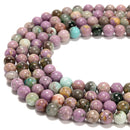 Multi Color Phosphosiderite Smooth Round Beads 6mm 8mm 10mm 12mm 15.5'' Strand