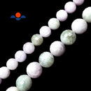 Multi-Color Kunzite Faceted Round Beads 10mm 13mm 15.5" Strand