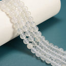 Natural Milky Quartz Smooth Round Beads Size 6mm 8mm 10mm 15.5'' Strand