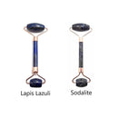 face massage roller rose quartz jade Tiger's eye lapis obsidian amethyst