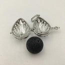 silver metal oil diffuser pendant teardrop