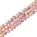 Natural Pink Opal Faceted Coin Shape Beads Size 10mm 15.5'' Strand
