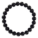 black onyx bracelet matte round