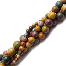 indian ocean agate smooth round beads
