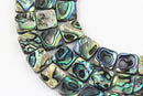 abalone square shape beads