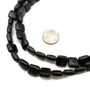 Dark Larvikite Labradorite Smooth Flat Square Beads Size 10mm 15.5" Strand